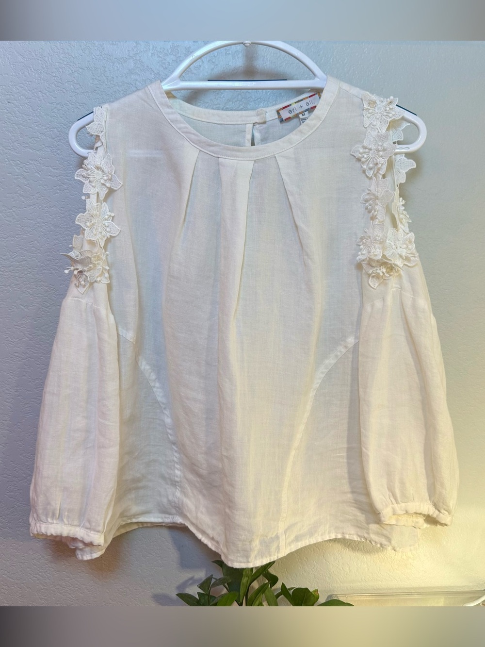 Eri + Ali Lace Cold Shoulder Blouse